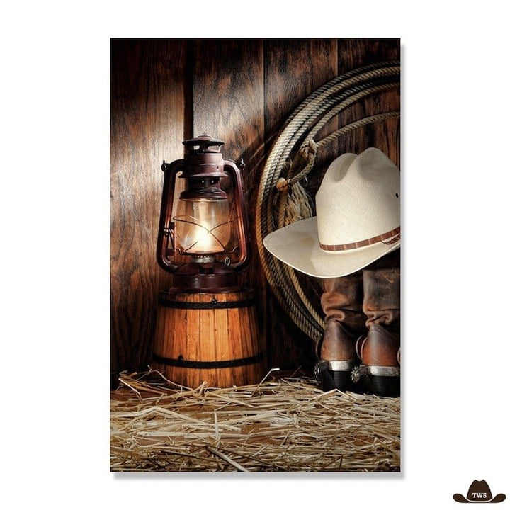 Peinture Far West Ranch Chapeau