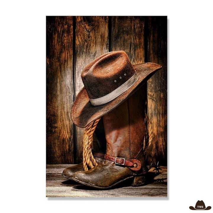 Peinture Far West Ranch Bottes