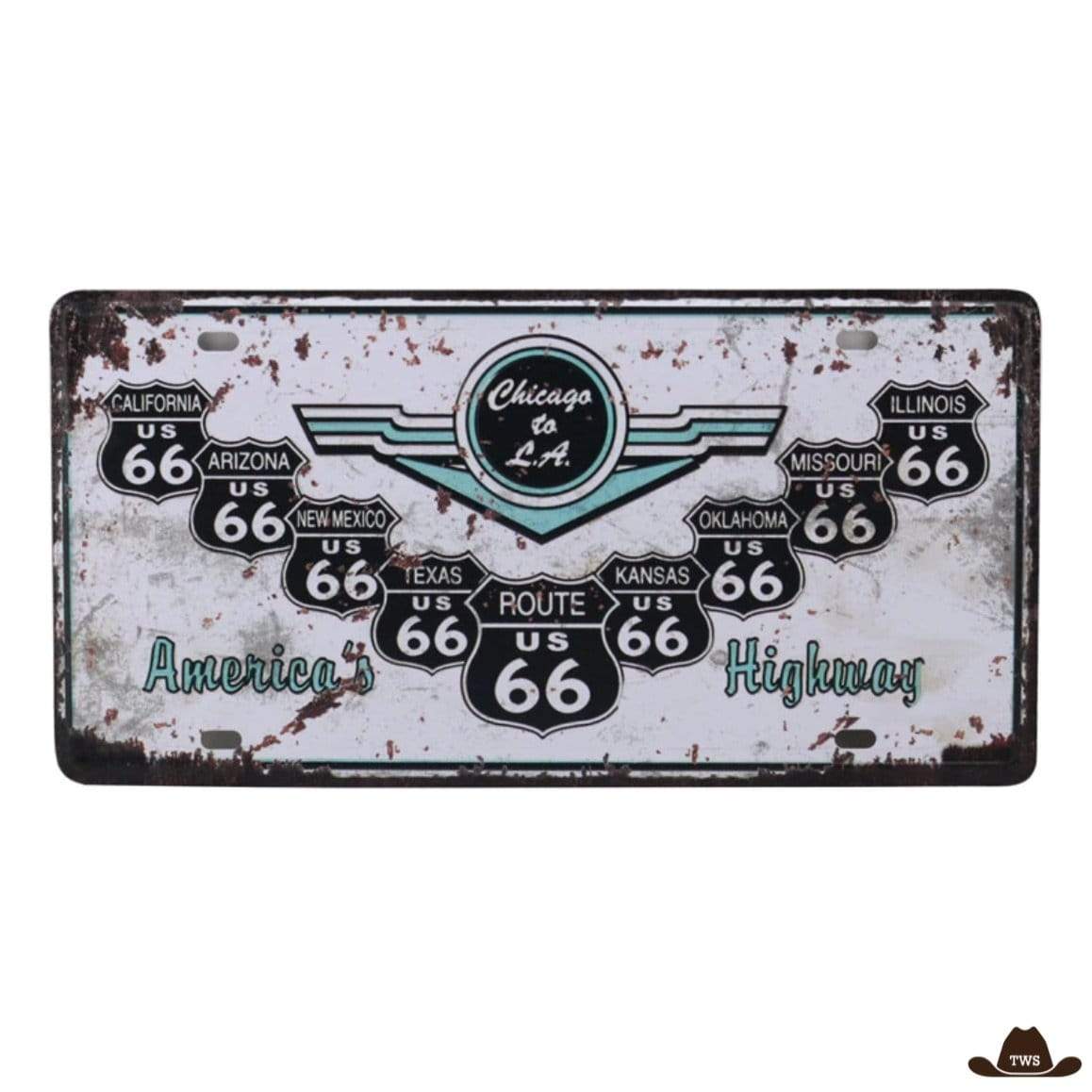 PLAQUE EN MÉTAL cowboy western 30 X 20 CM PLAQUE EN MÉTAL cowboy western 30 X 20 CM