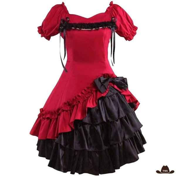 Red Cowboy Robe Robe Western Femme | Robe Country, Cowgirl & Far West — 80+ Modèles ...